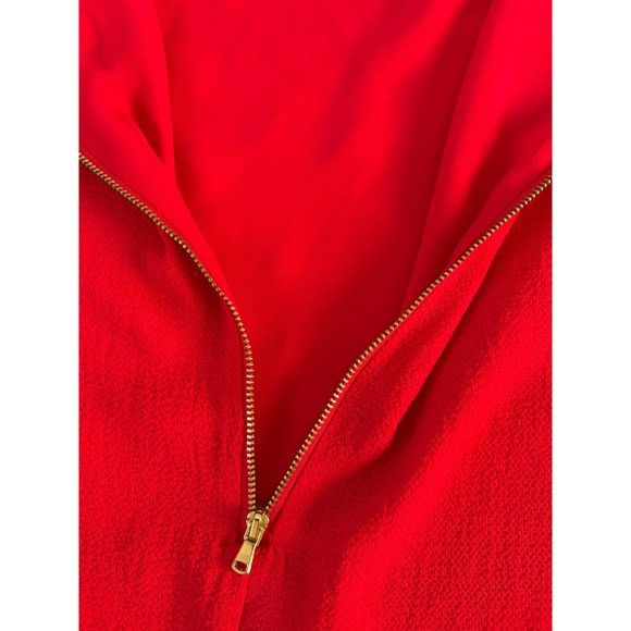 Betsey Johnson Red Flutter Sleeve Square Neck Mini Sheath Dress Size 4 NWT - Picture 13 of 14